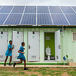 Children at the Gugulethu Primary School in KwaMashu just outside of Durban in KwaZulu-Natal on 19 September 2018.

The Gugulethu School is a recipient of a new EcoSan toilet system care of the Reinvent the Toilet Challenge and funding from the BMGF. 

The BMGF visited the school in part to shoot a documentary on the Reinvent the Toilet Challenge - an attempt to bring sustainable sanitation solutions to 2.5 billion people worldwide that don't have access to safe, affordable sanitation.