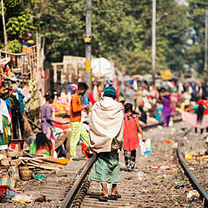The daily grind for slum dwellers in Kolkata, India.